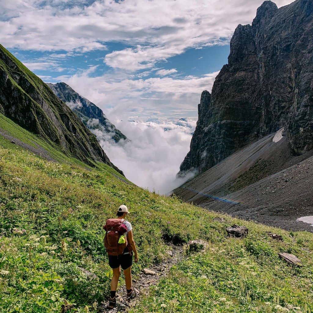 Auf dem Weg hinab ins Valentina 