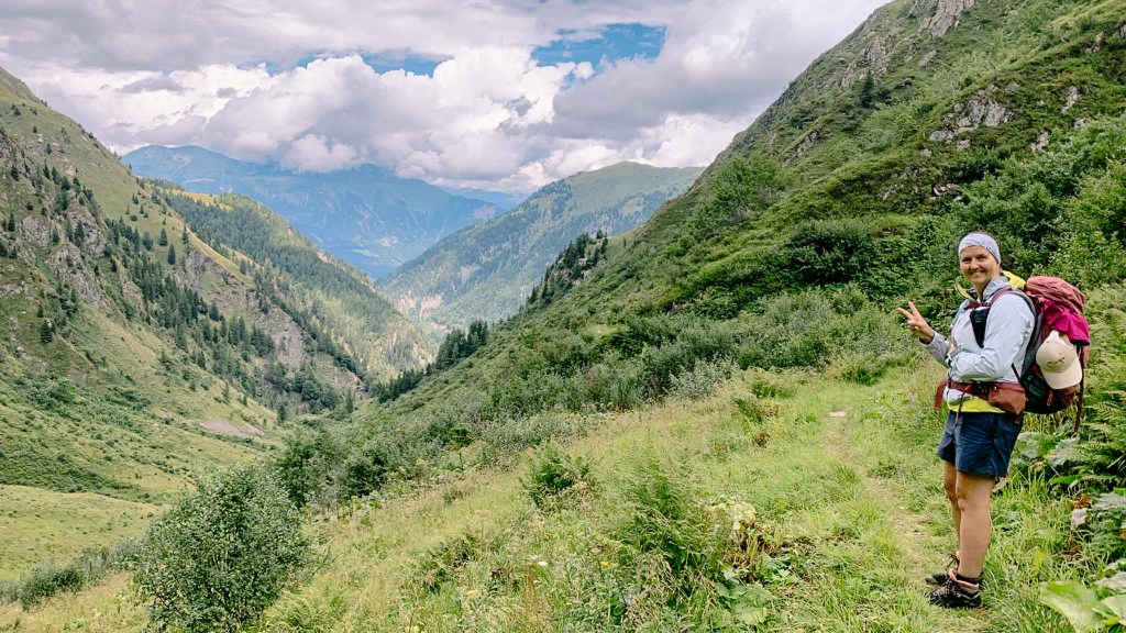 Am Wegesrand, glücklich und motiviert für den letzten Abschnitt