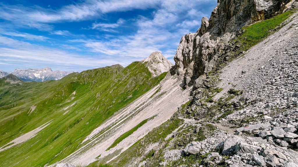 Bergpanorama, Abschnitt des Karnischen Höhenwegs 