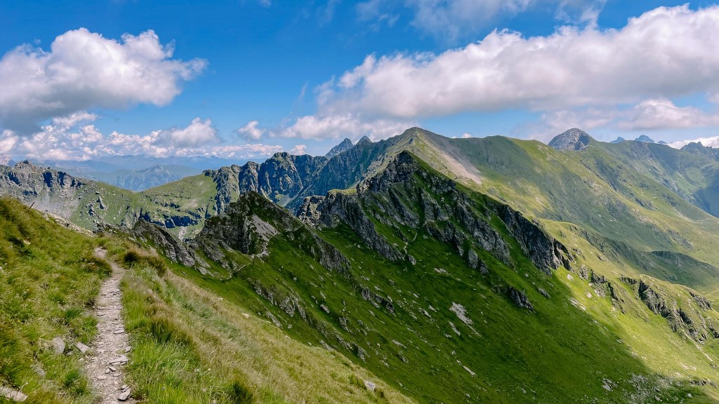 Unterwegs auf dem Karnischen Höhenweg, Bergpanorama 