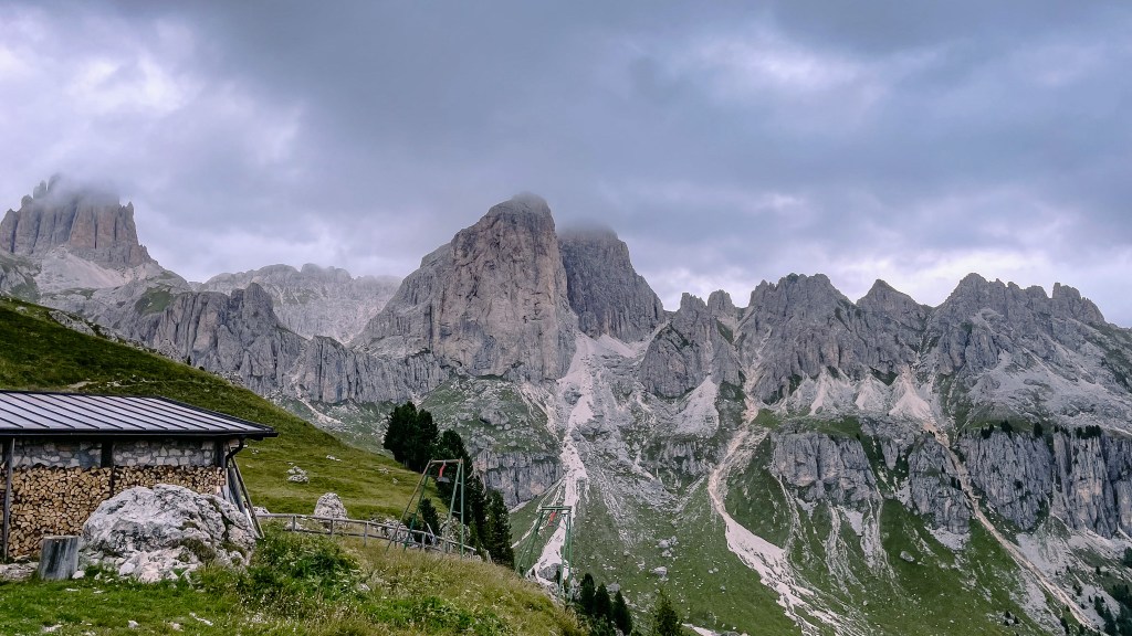 Blick auf das Rosengartenmassiv 