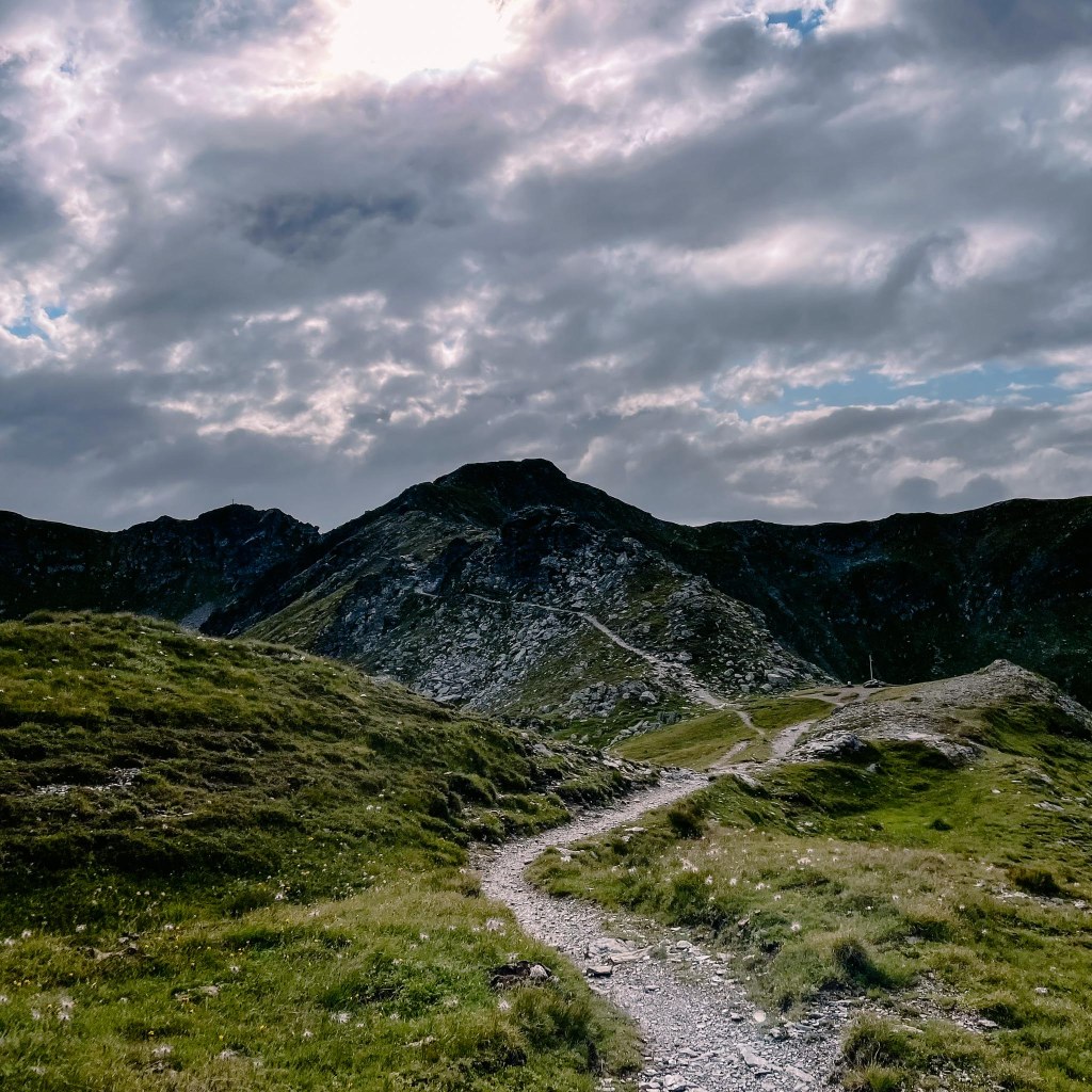 einsame Pfadabschnitt auf dem Karnischen Höhenweg 